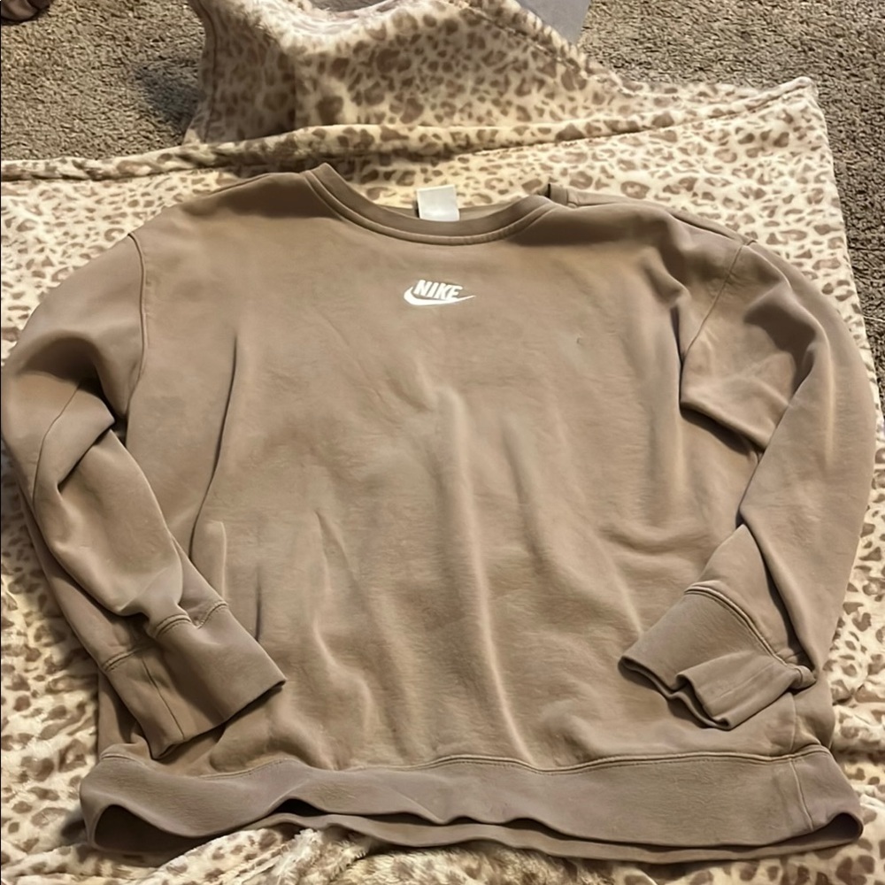 Nike Beige Crewneck Sweatshirt